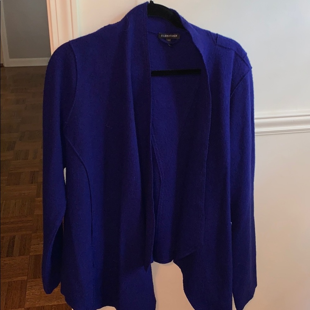eileen fisher blue sweater